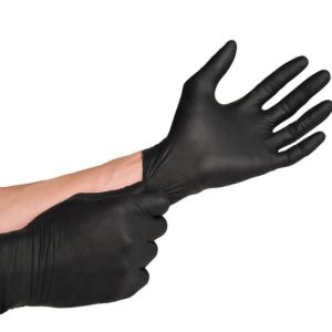 LUVAS DE NITRILO PRETAS SEM PÓ SOFT