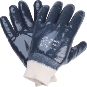 LUVA REVESTIDA A NITRILO PUNHO ELÁSTICO